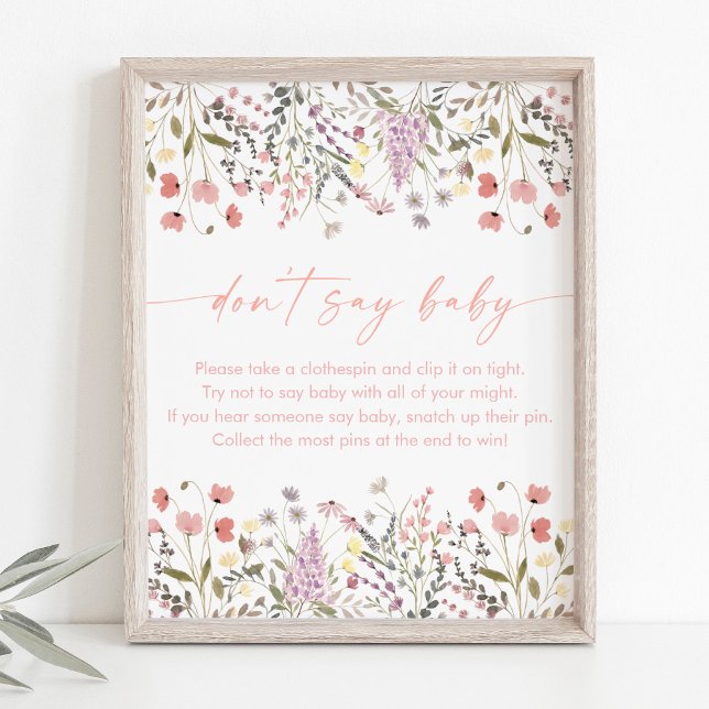 Baby i Bloom Wildblome säger inte Baby Game Poster (Skapare uppladdad)