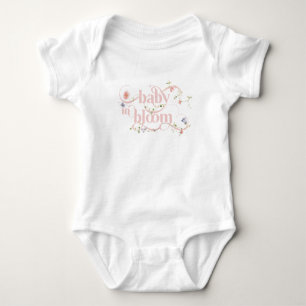 Baby i Bloom WildblomGirl Rosa Baby Shower T Shirt