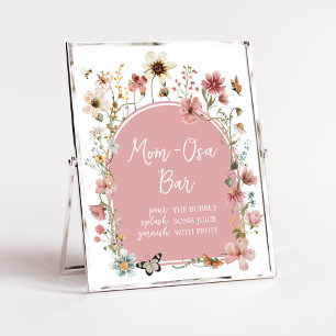 Baby i Bloom Wildblomma Mamma Osa Pub Poster