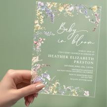 Baby i Bloom Wildblomme Baby Shower