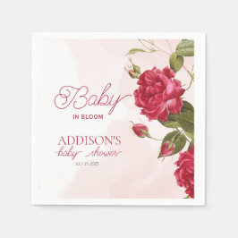 Baby i Bloom Wildblomme Baby Shower Pappersservett