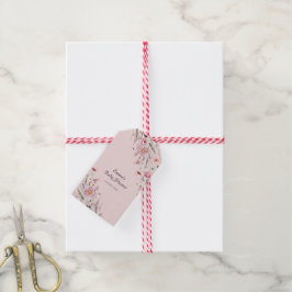 Baby i Bloom Wildblomme Baby Shower Presentetikett