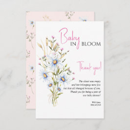 Baby i Bloom Wildblomme Baby Shower Tack