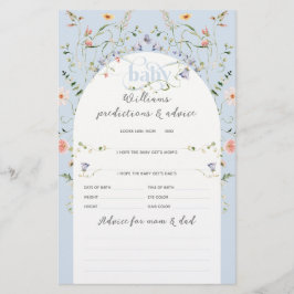 Baby i Bloom Wildblomme Blue Boy Shower Game