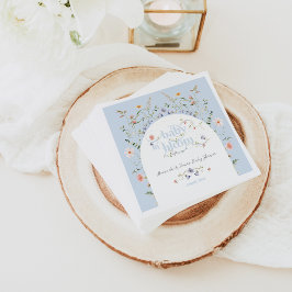 Baby i Bloom Wildblomme Blue Boy Shower Pappersservett