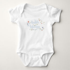 Baby i Bloom Wildblomme Blue Boy Shower T Shirt