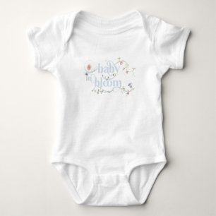 Baby i Bloom Wildblomme Blue Boy Shower T Shirt
