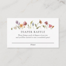 Baby i Bloom Wildblomme Diaper Raffle Tilläggskort
