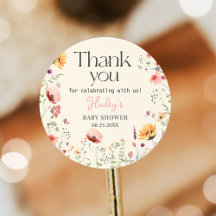 Baby i Bloom Wildblommes Blommigt Baby Shower
