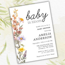 Baby i Bloom Wildblommes Elegant Baby Shower