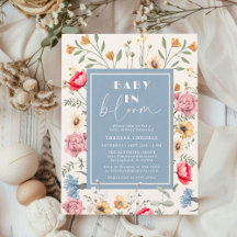 Baby i Bloom Wildblommes Vintage Boy Shower