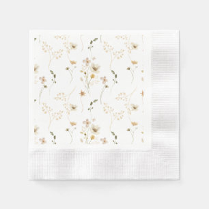 Baby i Bloom Wildbloms Elegant boho Baby Shower Pappersservett