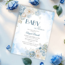 Baby i Bohemian Blue Ro Baby Shower