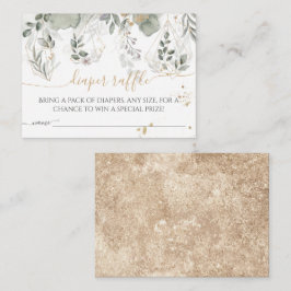 Baby i dagbok Grey & Guld Baby Shower Tilläggskort