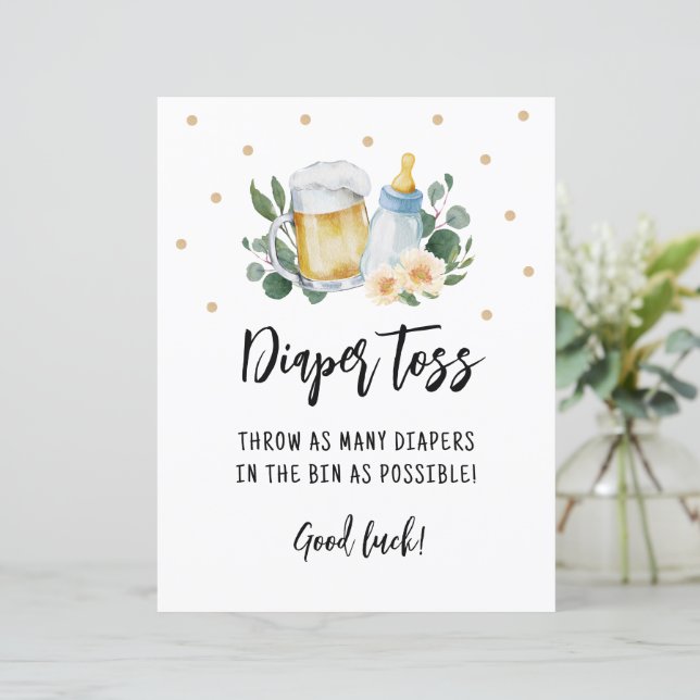 Baby i Diaper Toss Game brinner grey (Stående Fram)