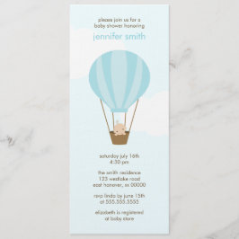 Baby i en ballong inbjudningar