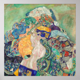 Baby i en vagga av Gustav Klimt Poster