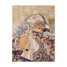 Baby i Färgad Quilt