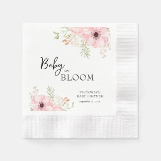 Baby i full blom Babyshower Pappersservett