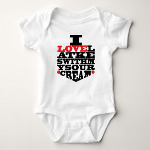 Baby "I Kärlek Latkes" Jersey Bodykostym T Shirt