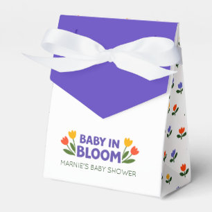 Baby i knopp! Tulpan Blommig Trädgård Bebis Shower Presentaskar