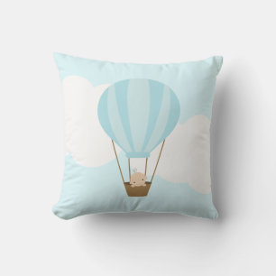 Baby i Luftballongen {blue} Kudde