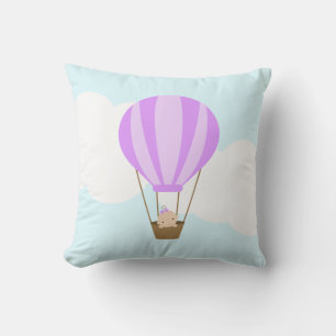 Baby i Luftballongen {lavender} Kudde