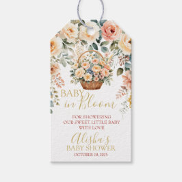 Baby i Märkrn Bloom Baby Shower Gift Presentetikett