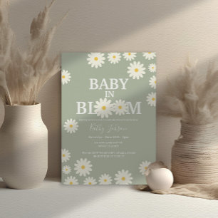 Baby i Oliv grönt babyskåda för bloom Daisy i Inbjudningar