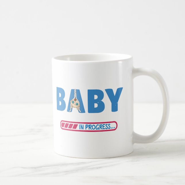 Baby i pågående affärskort kaffemugg (Höger)