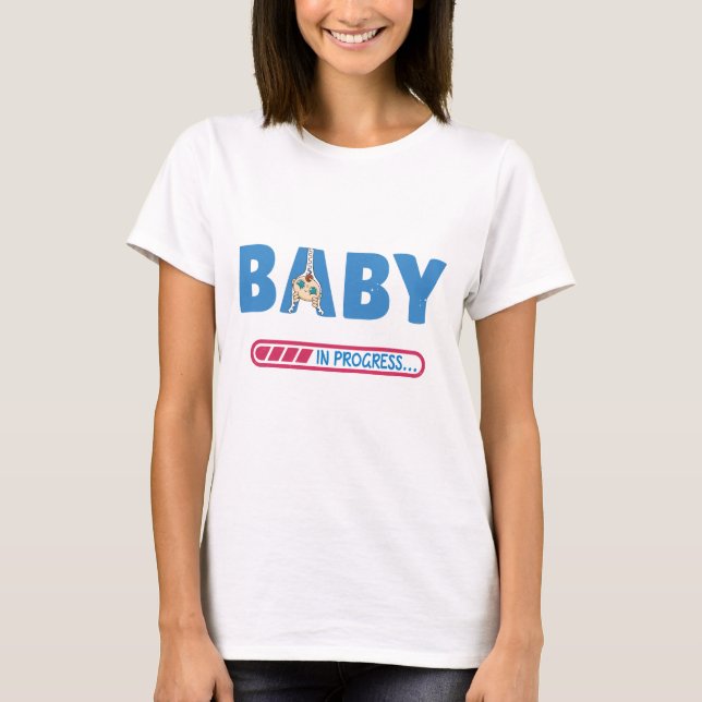 Baby i pågående affärskort t shirt (Framsida)