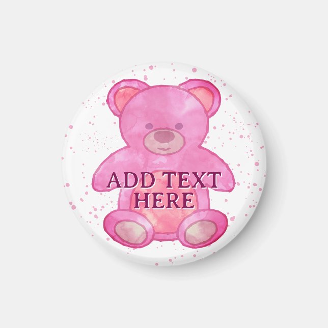 BABY i ROSA ANPASSNINGSBAR Magnet (Framsidan)