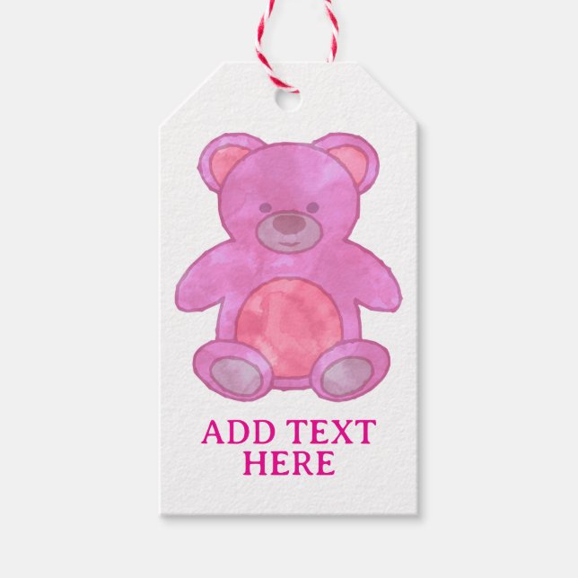 BABY i ROSA ANPASSNINGSBAR Presentetikett (Framsidan)