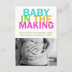 BABY I tillkännagivandet om SKAPAR gravid Meddelande
