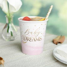 Baby i vår Dreams Måne och Stars Rosa Baby Shower