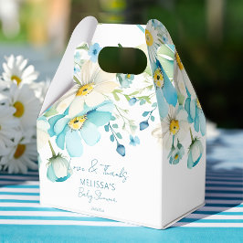 Baby i vår i blomstrande babyduschmunkar för somma presentaskar