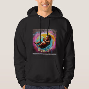 Baby i Womb, Imago Dei, Guds bild, Graffiti Hoodie