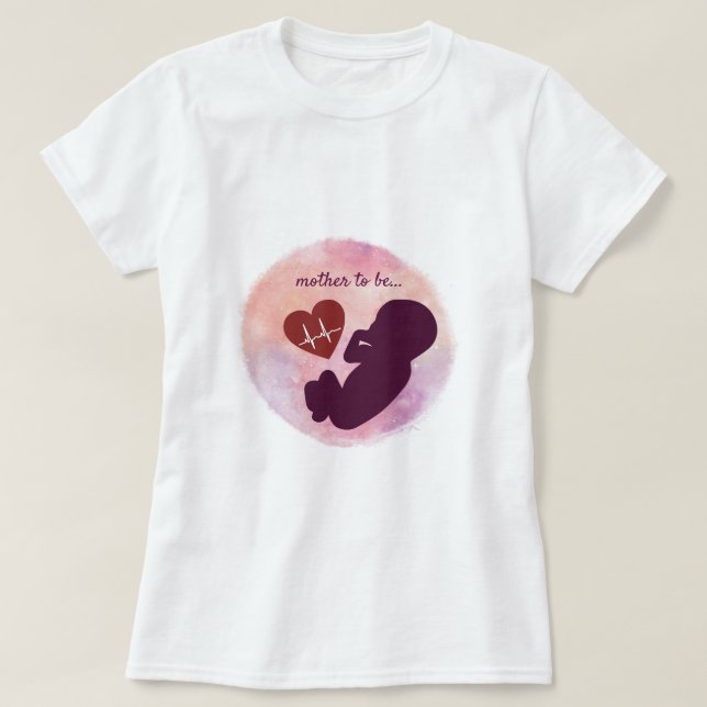 Baby i Womb Mor som ska vara T-Shirt (Design framsida)