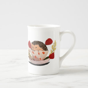 Baby Igelkott Benporslin Mugg
