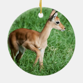Baby Impala Julgransprydnad Keramik