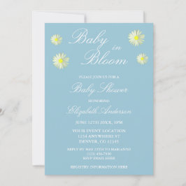 Baby In Bloom Baby Shower Inbjudan