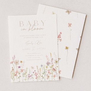 Baby In Bloom Baby Shower Inbjudan