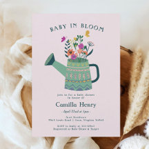 Baby in Bloom Baby Shower Inbjudan