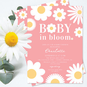 Baby In Bloom Baby Shower Inbjudningar