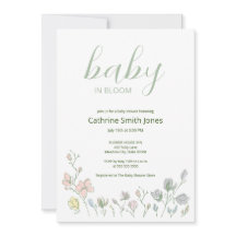 Baby in Bloom Baby Shower Könsneutral