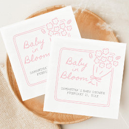 Baby in Bloom Baby Shower Pappersservett