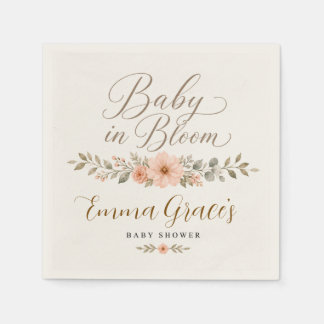 Baby in Bloom Baby Shower Servetter