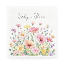 Baby in Bloom - Baby Shower Servetter