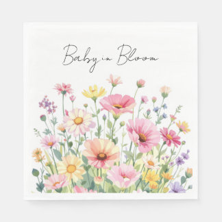 Baby in Bloom - Baby Shower Servetter