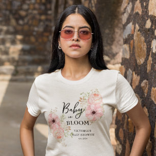 Baby in Bloom Baby Shower T Shirt